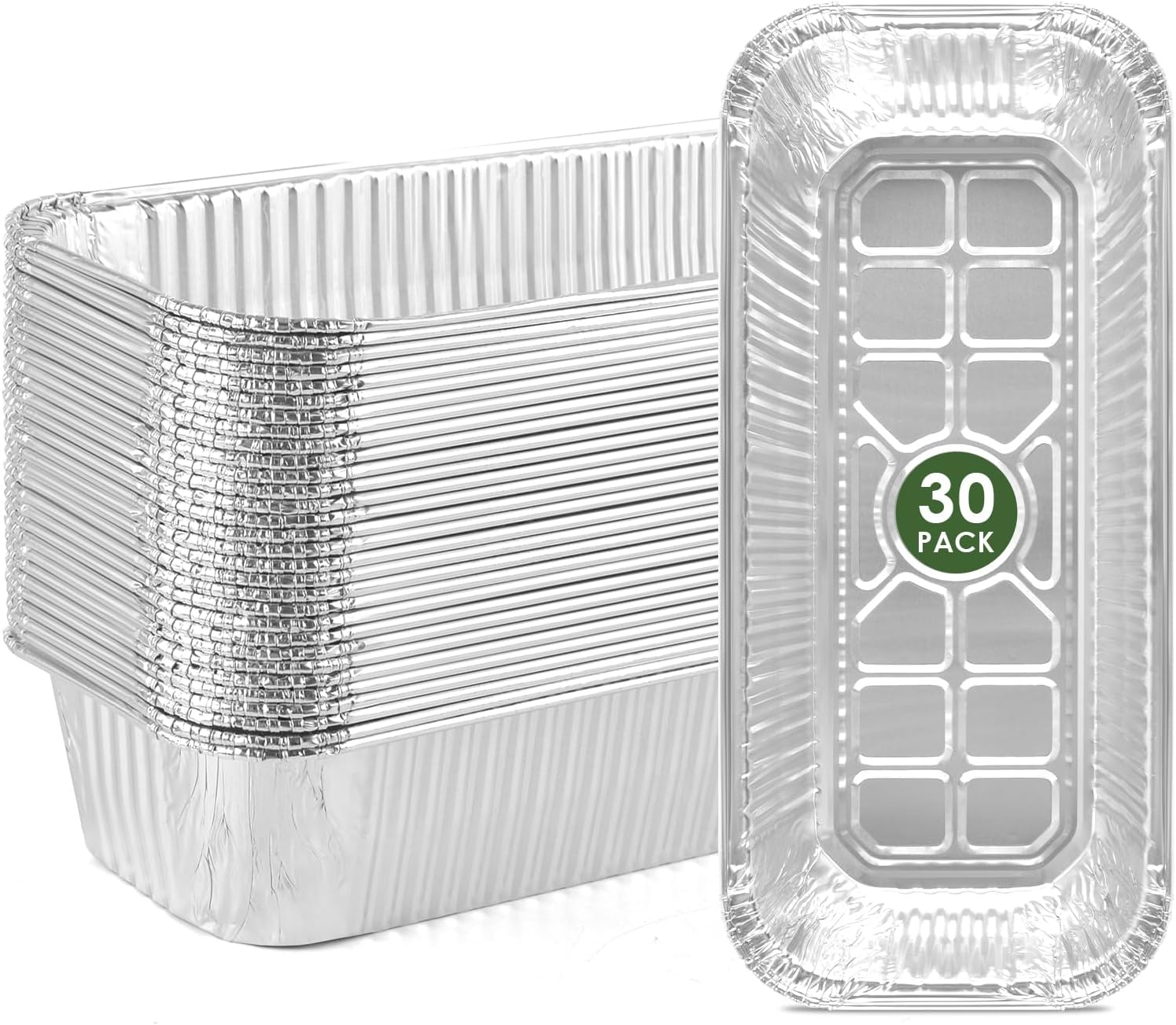 30 Pack 6417 6498 Grease Drip Cup Liners Compatible for Weber Smokefire EX4 / EX6 / EPX6, Genesis II 400/600, Summit 400/600 Series, Disposable Aluminum Grill Drip Pan Liner for Bbq,Grilling,Oven image number 5