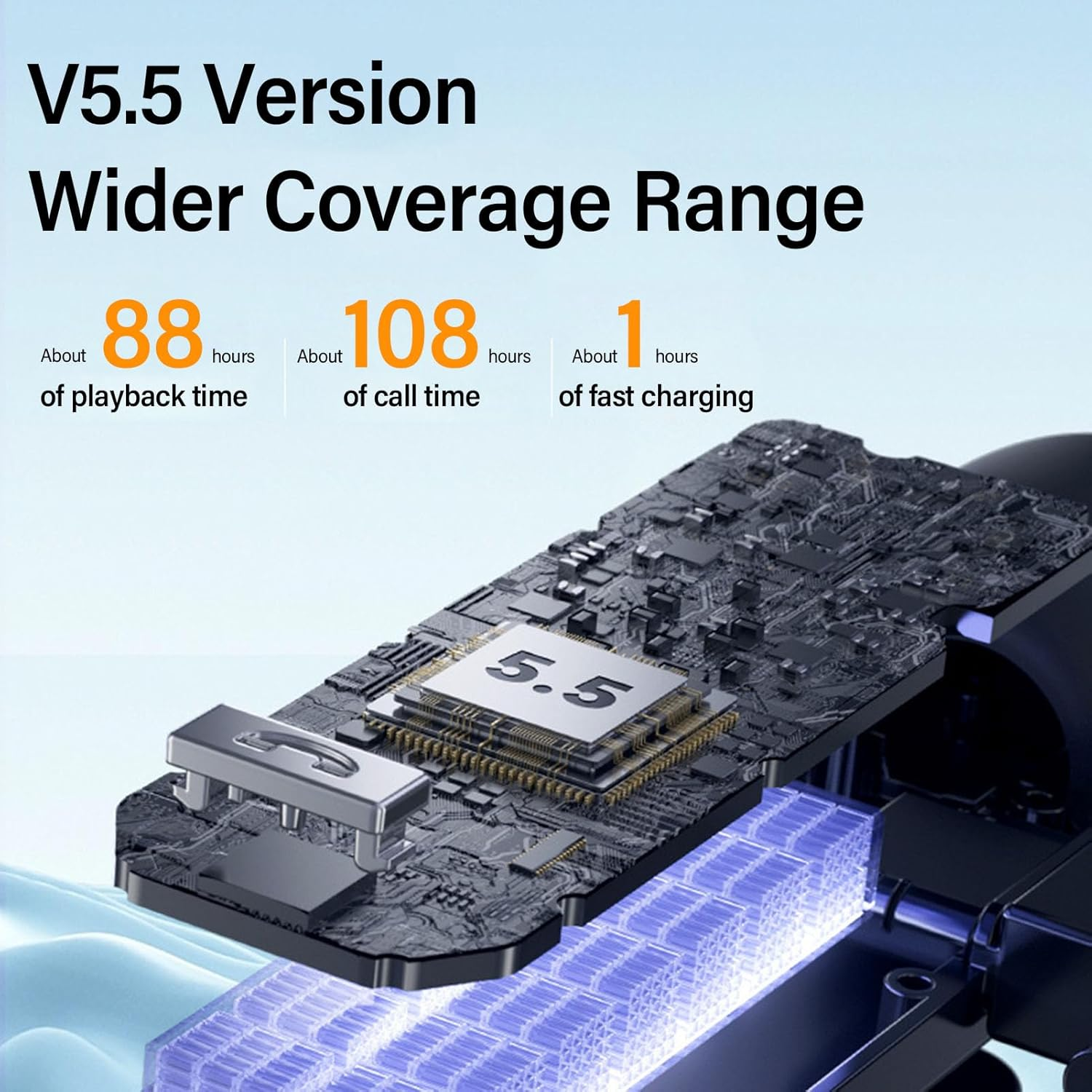 Diyeeni 360&deg; All Directional Sound Pickup, Clear and Delicate Sound, Earphone with Lavalier Microphon, Noise Reduction, 88H Music Time, Karaoke, Live Streaming image number 4