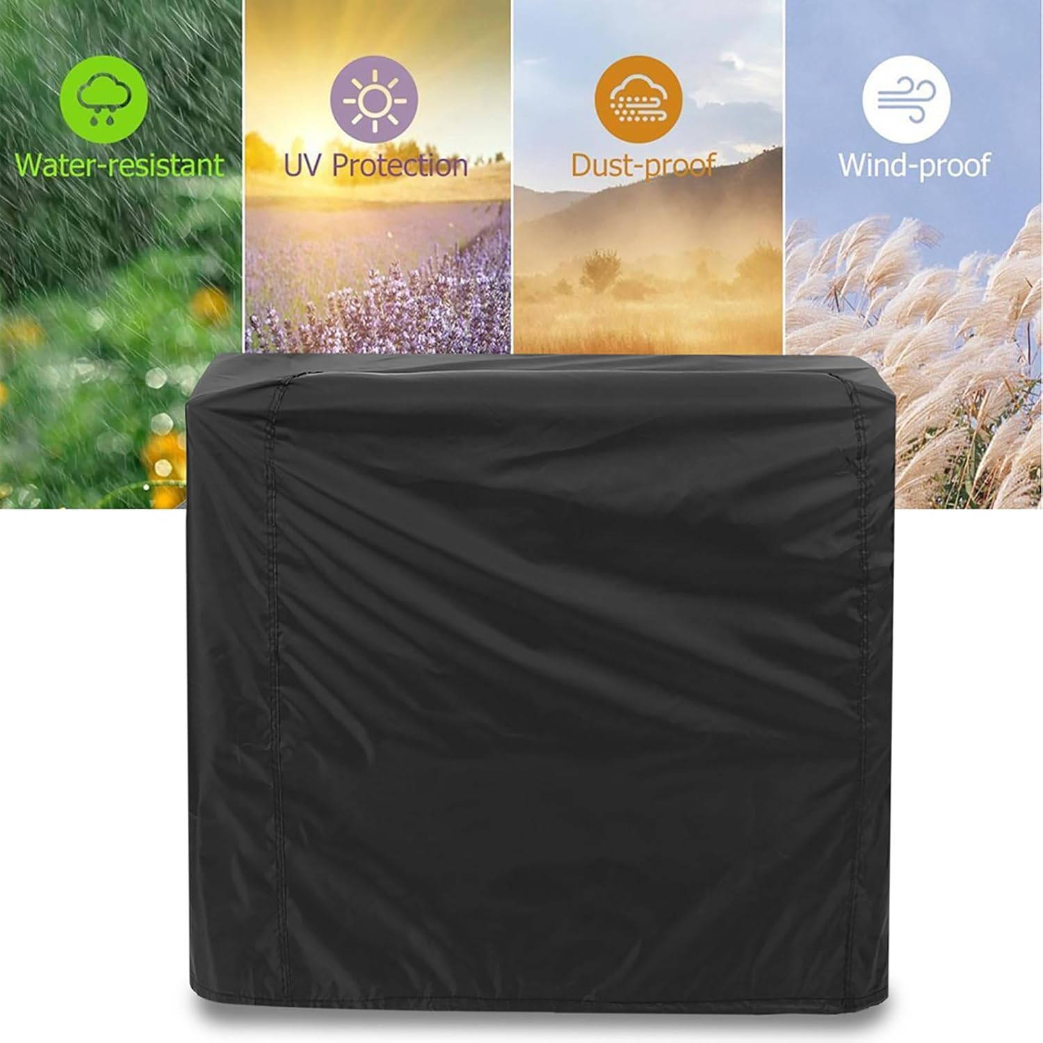 Barbecue Cover Outdoor Waterproof Barbecue Covers Garden Patio Grill Protector UV Protect, Dust-Proof and Wind Proof BBQ Cover (80X66X100Cm) image number 1