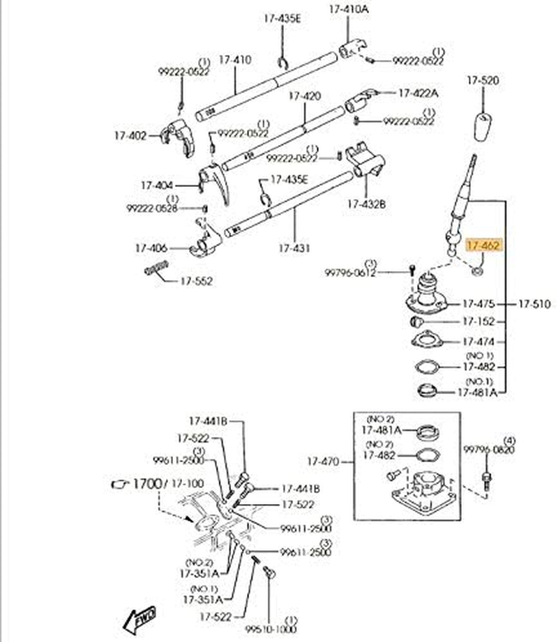 Mazda 929 B2000 B2200 B2600 Miata MPV RX-7 Shifter Knob Bushing OEM New Genuine 0398-17-462A image number 4