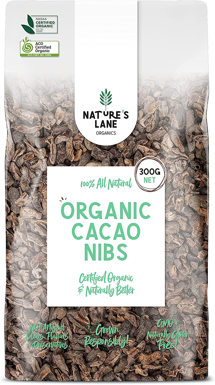 Natures Lane Organics Cacao Nibs 300 G