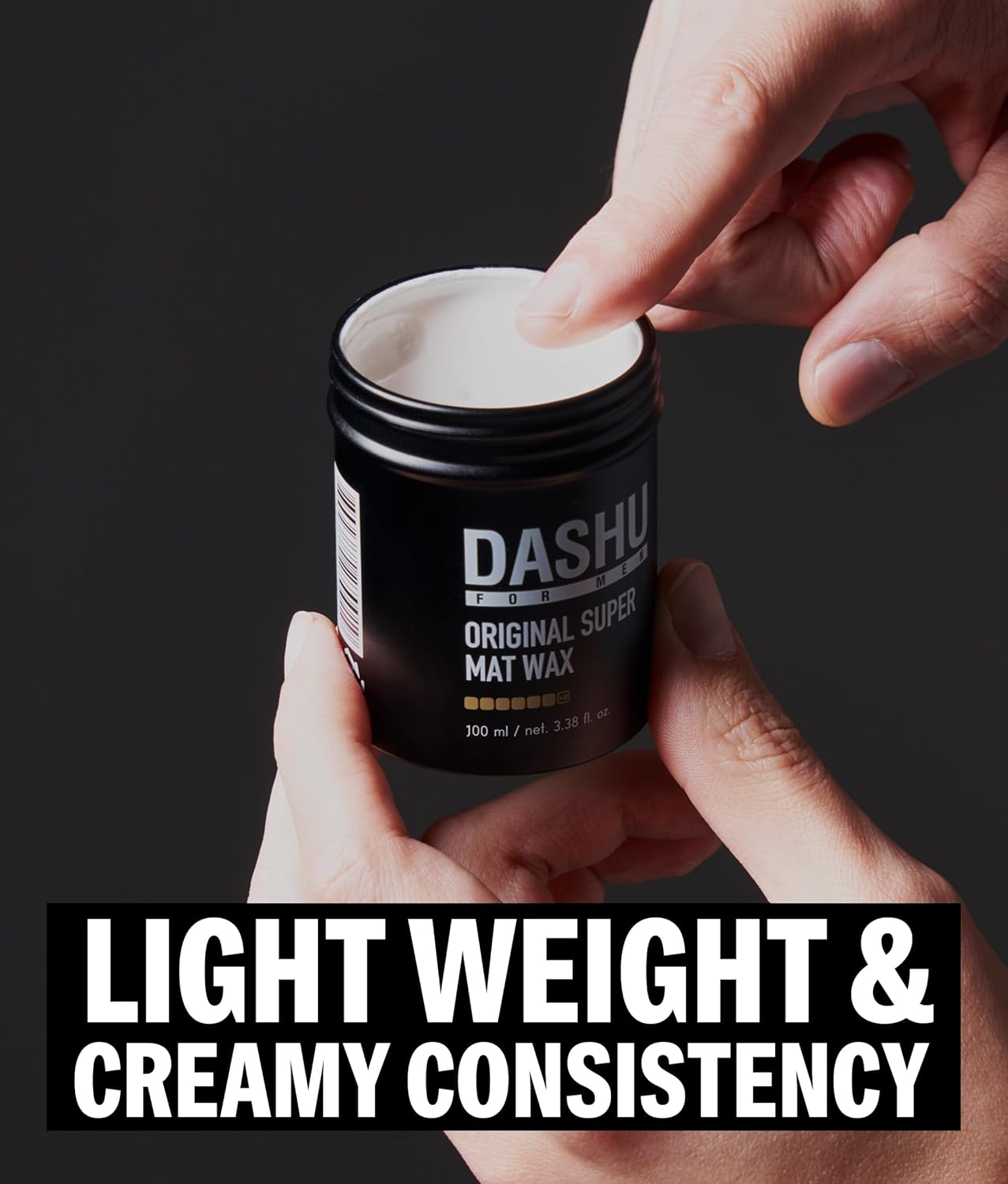 DASHU Premium Original Super Mat Wax 3.5Oz &ndash; Strong Hold without Shine, Easy to Wash, Styling Wax