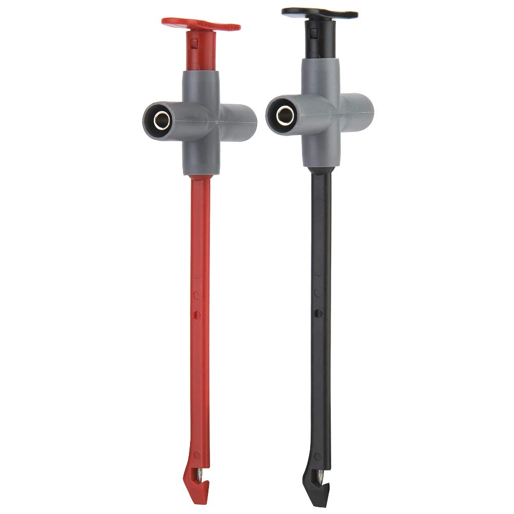 Wire Piercing Probe, 2Pcs P5010 Digital Multimeter Test Clips 4Mm Test Lead Probe Auto Puncture Probe Replaceable Car Testing Repairing Accessories image number 2