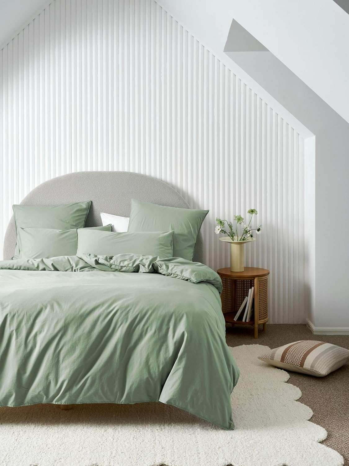 Linen House Terra Quilt Cover Set, Steel, Double Bed