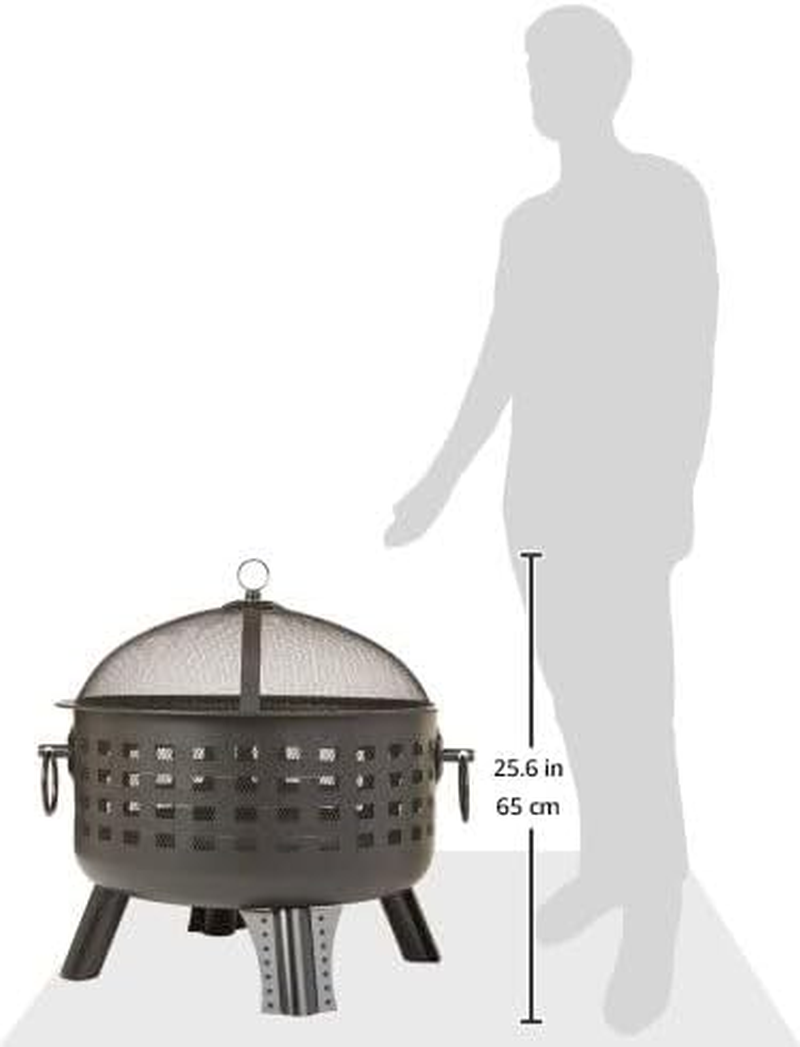 Amazon Basics 61Cm Steel round Lattice Fire Pit image number 4