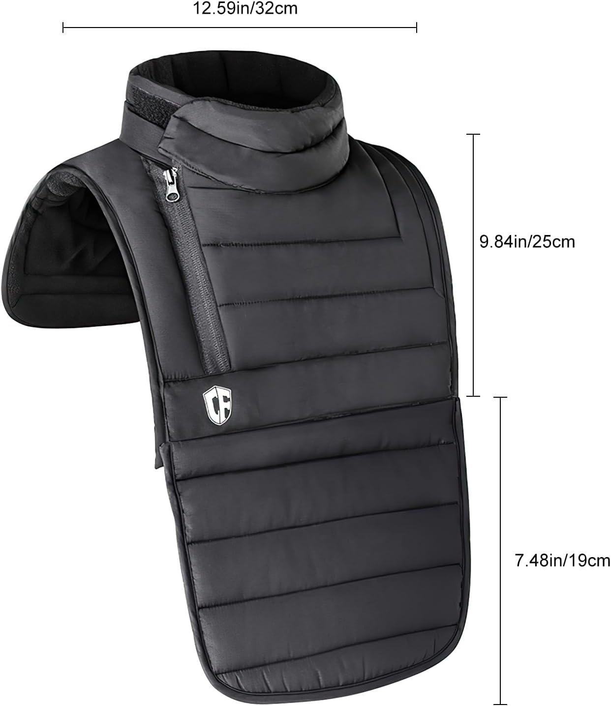 B-Qtech Motorcycle Neck Warmer,Windproof Soft Thick Neck Gaiter,Waterproof Warm Chest Protector for Cycling Motorcycle Running Hiking Skiing