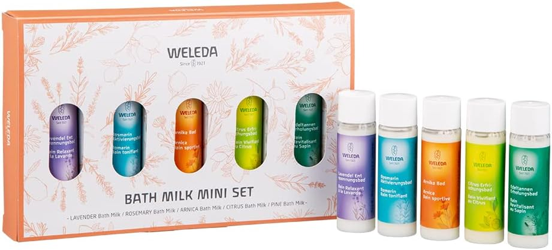 Weleda Bath Milk, Mini Set, N, Bath Cosmetics, Assorted Type, Gift, Trial, Bath Time, Lavender, Rosemary, Arnica, Citrus, Fir, Naturally Derived Ingredients, Organic image number 3