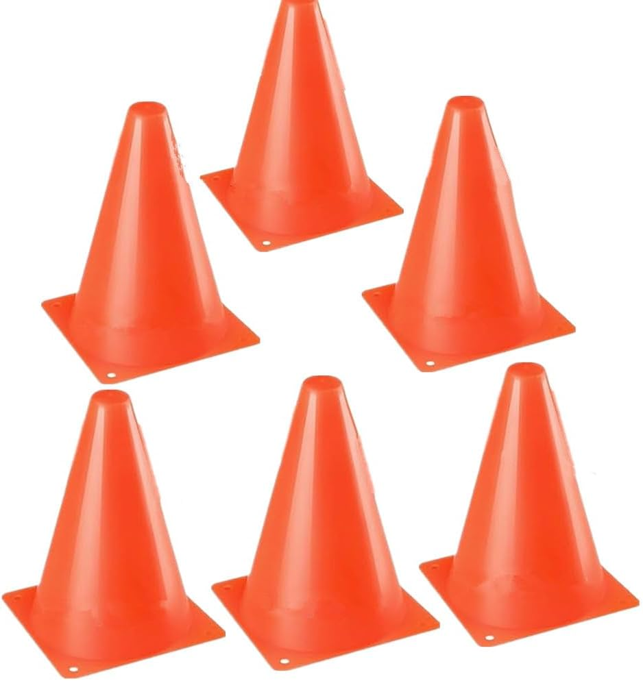 15Cm 23Cm Soccer Cones, Professional Durable Agility Cones Sports Training Field Marker Plastic Cones for Skating Basketball Football Practice Drills, Indoor Outdoor Activity Events Gamess image number 2