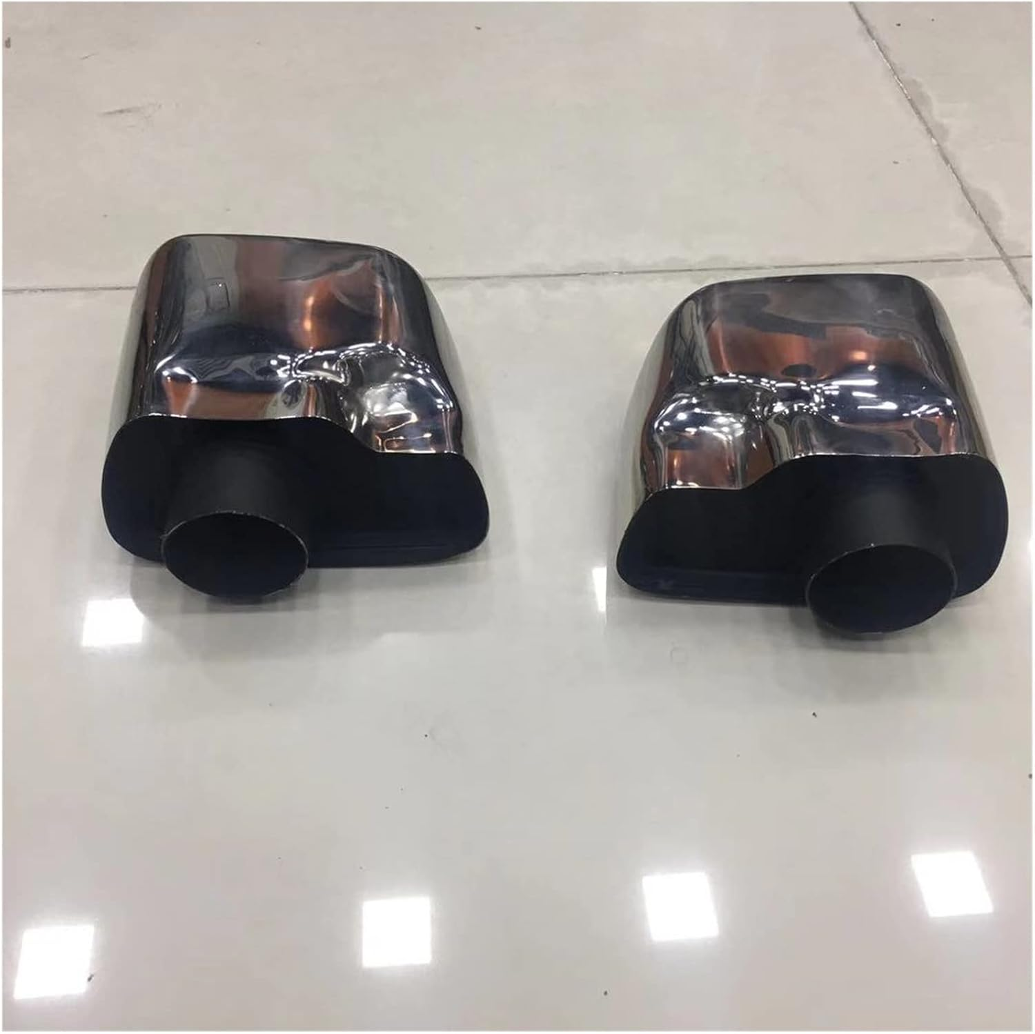 Muffler Modified Car Rear Exhaust Muffler Tip Pipe Air Outlet Vent Exhause Accessories Tailpipe Kit Compatible with Copage 2012-2015 image number 5