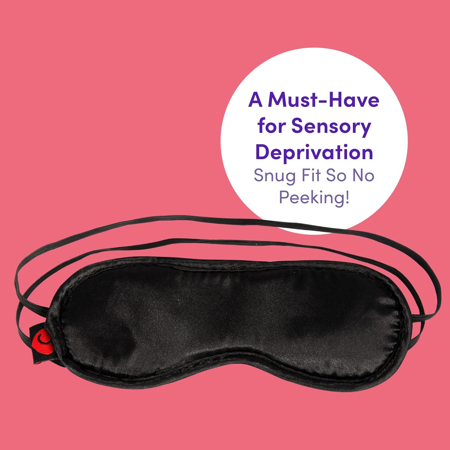 Lovehoney Oh! Blindfold with 2 Elasticated Bands - Silky Satin & Faux Fur - Soft image number 4