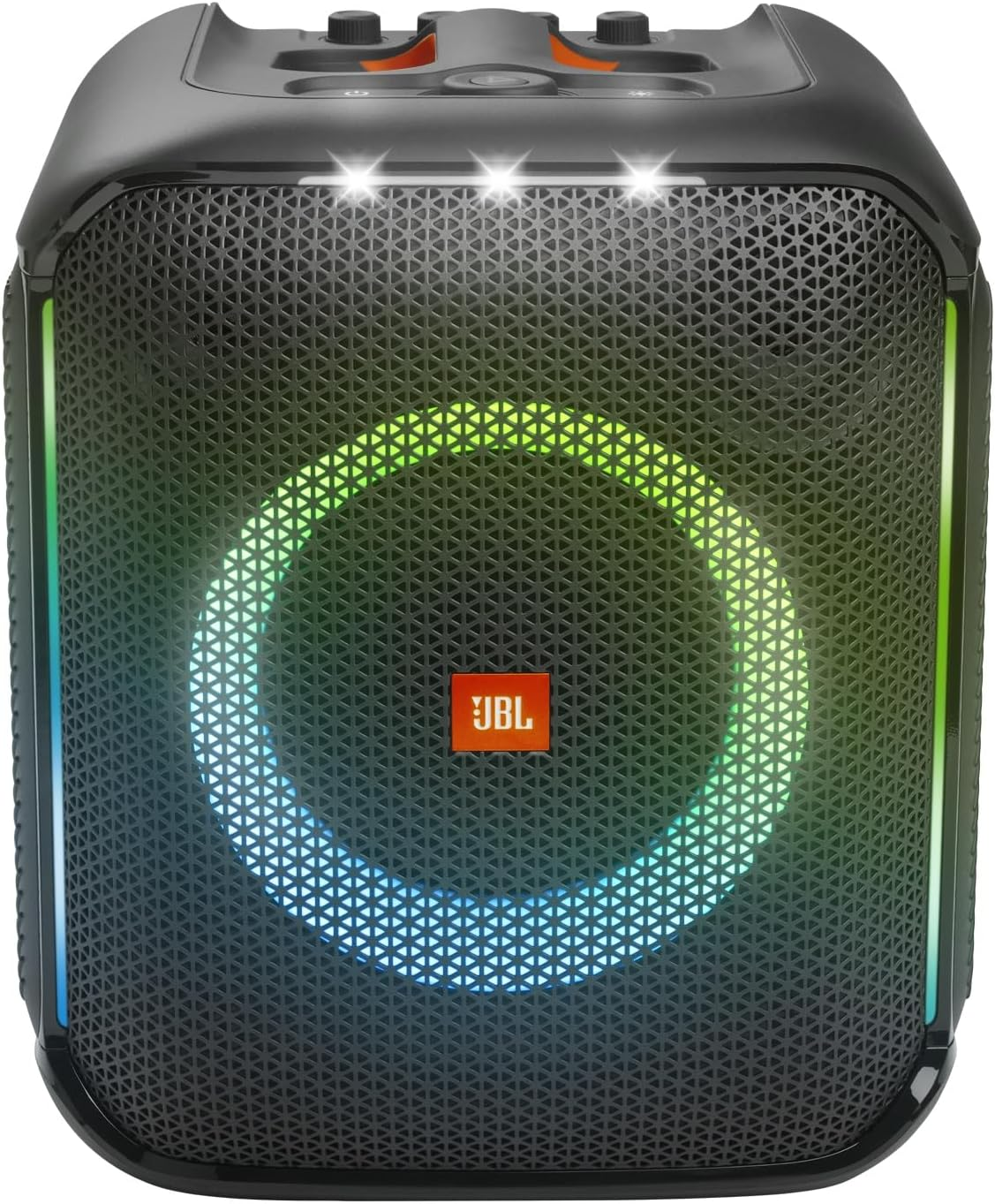 JBL Partybox Encore, Amazing JBL Original Pro Sound, a Light Show That Syncs to the Beat, up to 10 Hours of Play Time, IPX4 Splash Proof, Digital Wireless Mics, Black image number 4