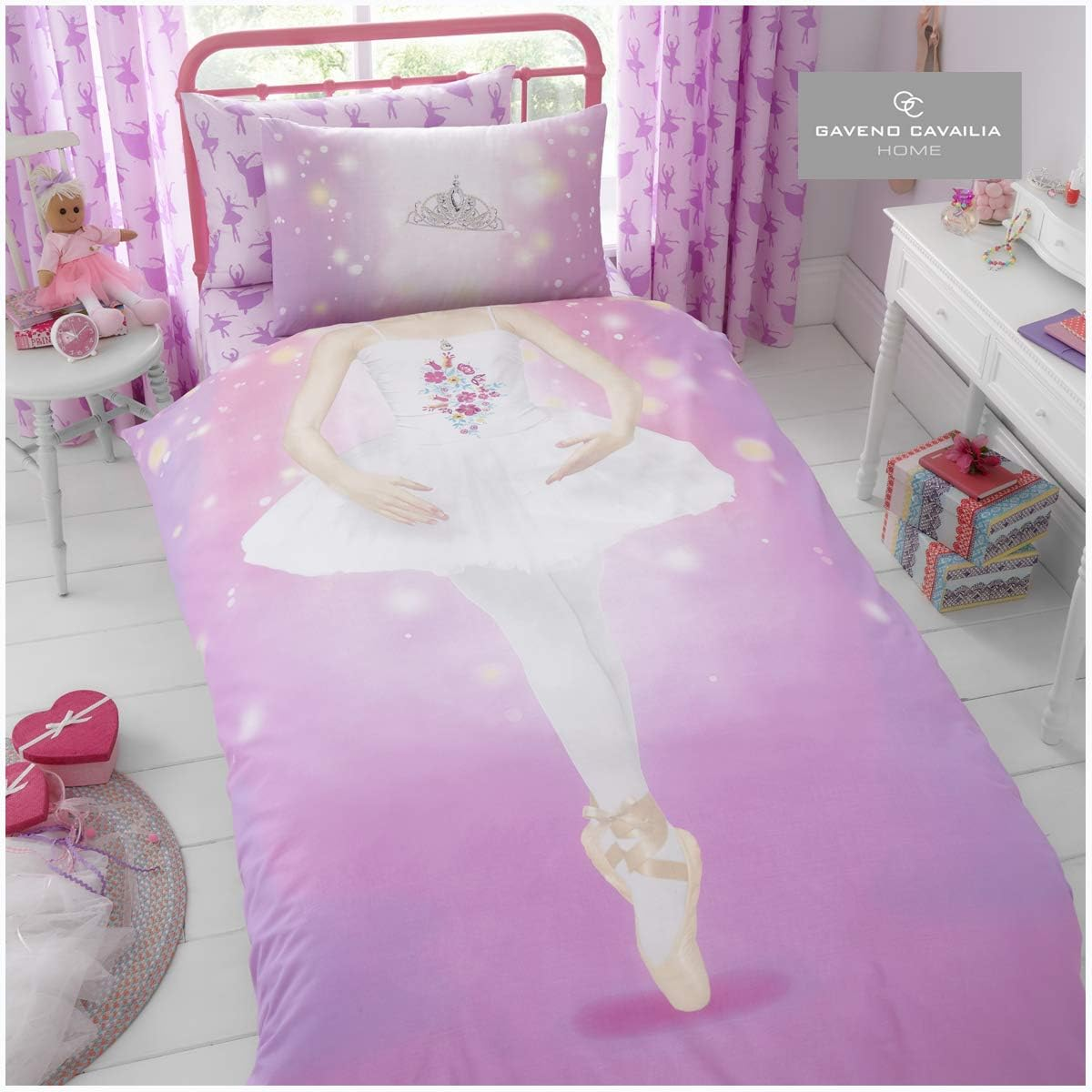 Gaveno Cavailia Children Character Bedding, 2 Piece Printed Reversible Bedlinen Easy Care Bedset, Oh Deer-Multi-Ds, 1 Quilt Cover and 1 Matching Pillow Case