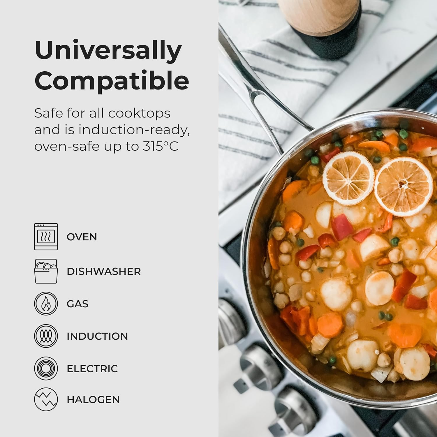 Black Cube Stainless, Saut&eacute; Pan W/Lid, 9.5" 3.0 Qt. image number 1