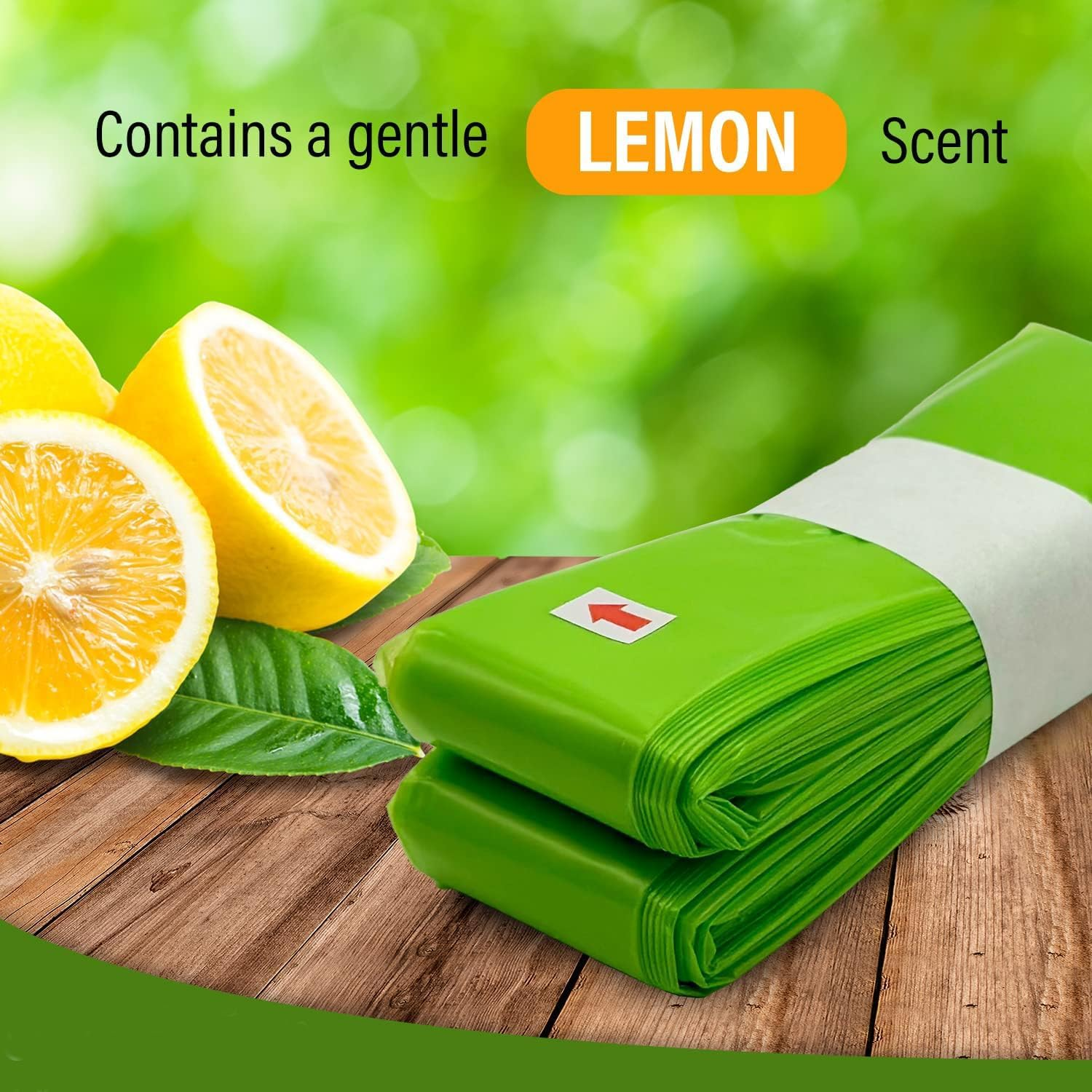 (9-Pack) Eco-Friendly Refill Compatible with Twist & Click, Sangenic Tec, Simplee, Disposal Liners&ndash; Lemon Scented image number 1