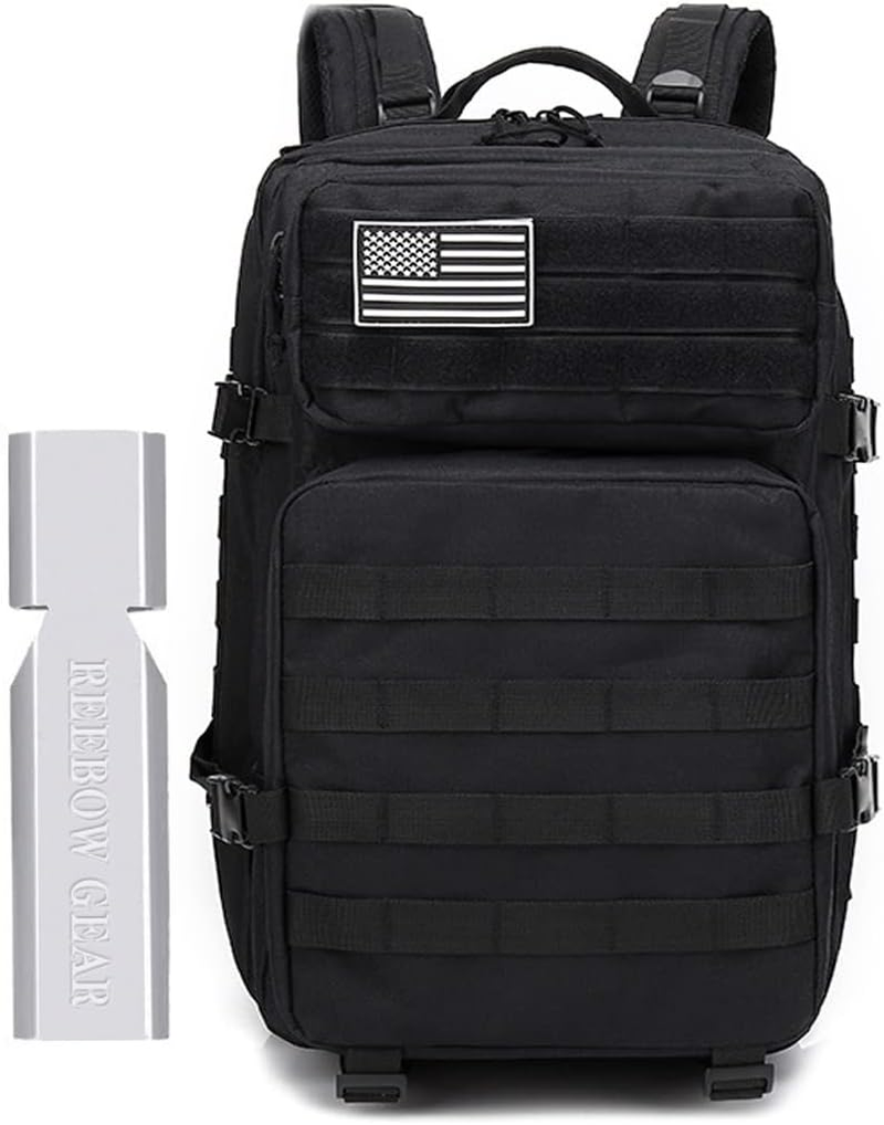 Camping Hiking Backpacks 45L,Tactical Backpack Large 3 Days Tactical Backpack Heavy Duty Backpack Molle Army Assault Pack for Hunting Trekking Camping Other Outdoor Activities,Purple