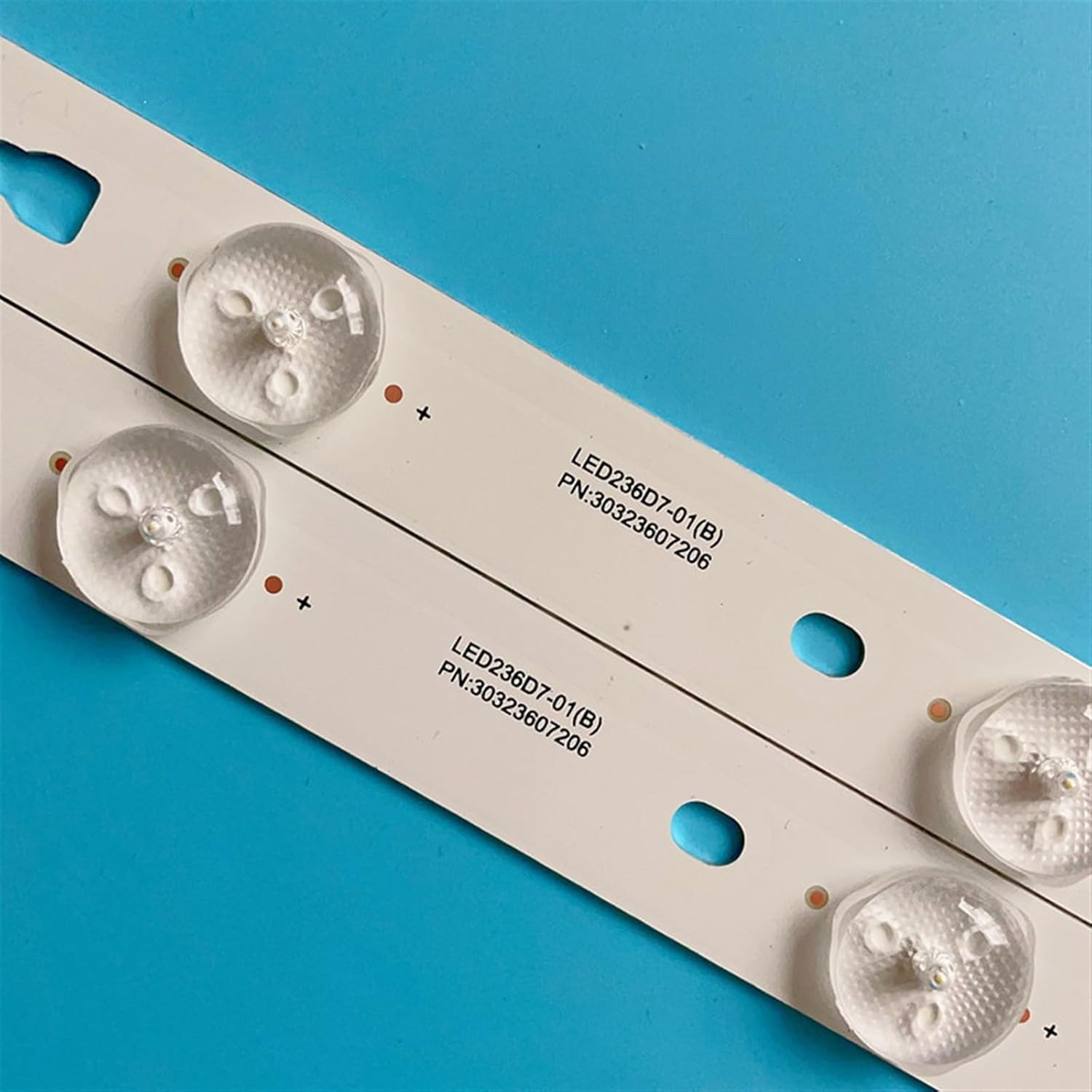 LOTOAK LED Backlight Strips Compatible with Mystery MTV-2431LT2 LE24B8000T LED236D7-01(B) Telefunken TF-LED24S38T2 PLE-2405HD Haier LE24B8000T (Color : Kit 10Pcs for 5 TV)