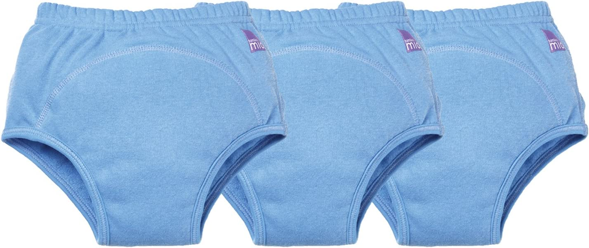 Bambino Mio, Potty Training Pants, Light Pink, 18-24 Months, 3 Pack - 2-3 Years, Blue