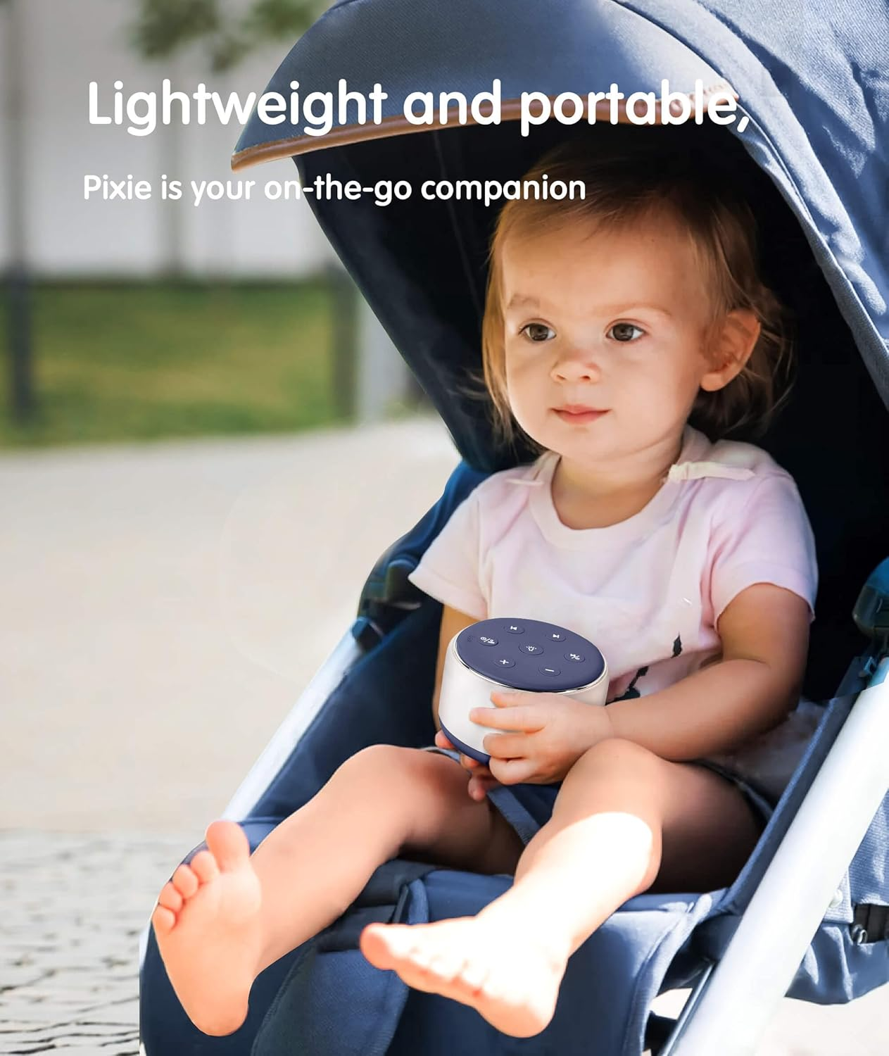 Sound Machine for Sleeping Baby Kids Adults &ndash; Rechargeable Portable White Noise Machine with Night Light, 34 Soothing Noises, Nursery Decor Baby Lullaby Machine, Auto-Off Timer - Blue image number 6