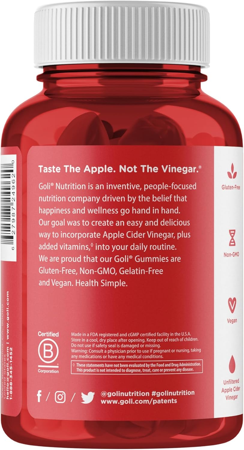 GOLI APPLE CIDER VINEGAR GUMMY image number 2