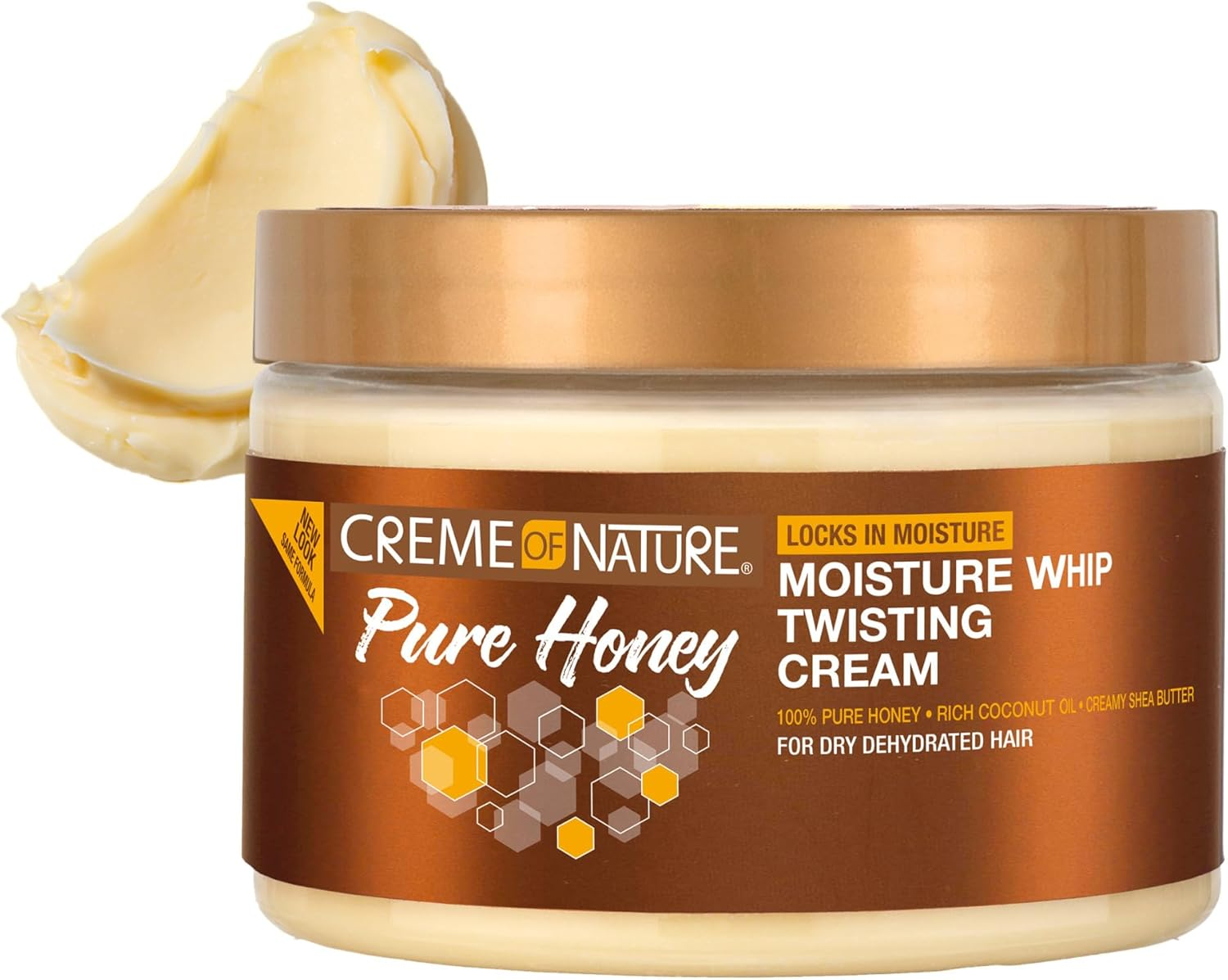 Creme of Nature Curl Cream for Curly Hair By, Pure Honey Moisture Whip Twisting Cream for Dry Dehydrated Hair, 11.5 Fl Oz image number 2