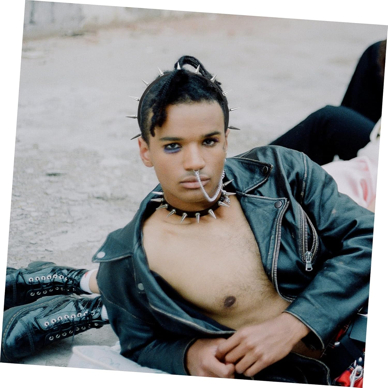 Spiked Studded Headband Lightweight Goth Hair Accessory for Women Teen Party Halloween Costume Fashion Headpiece