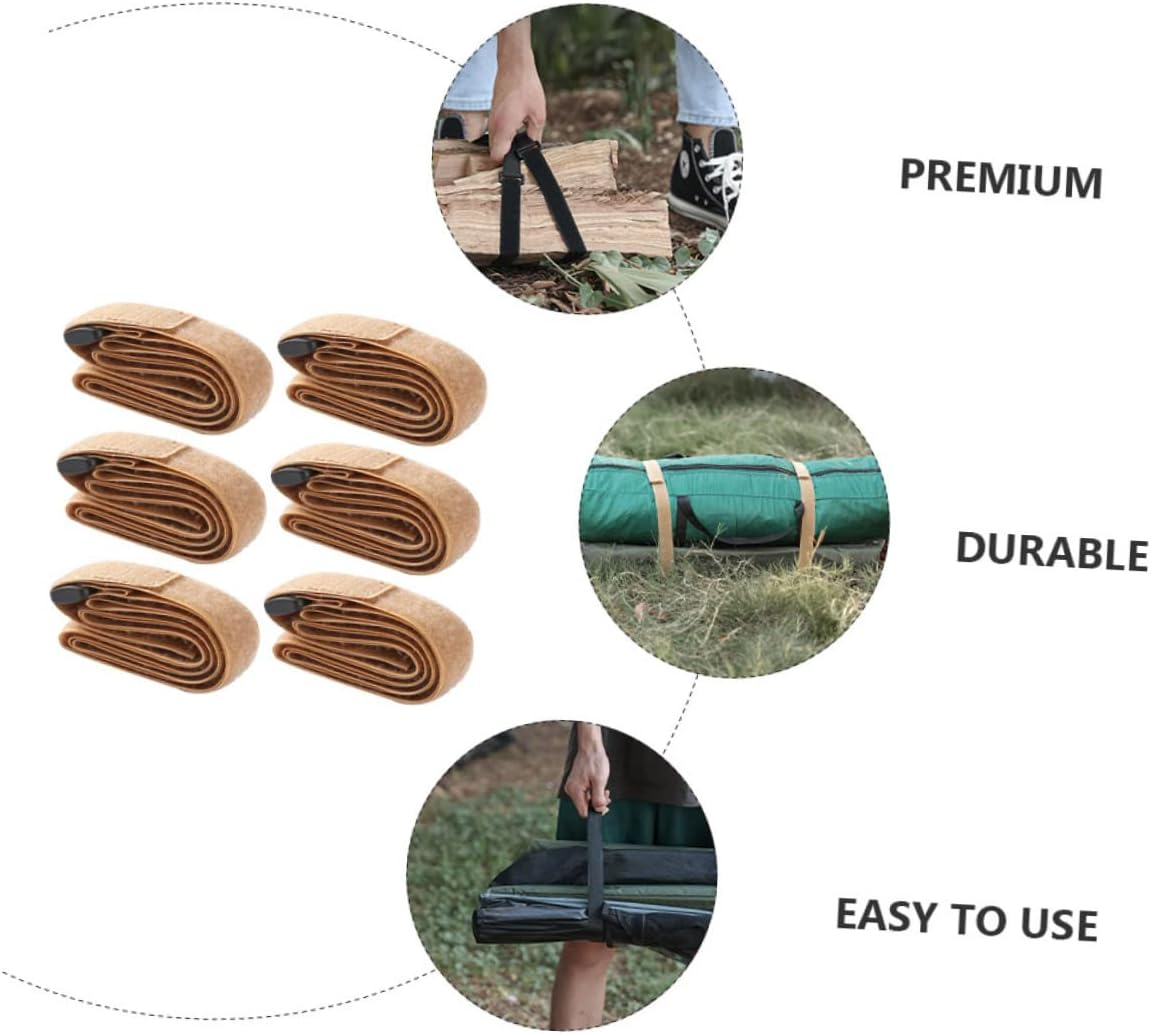 6Pcs Luggage Binding Straps Sturdy Cargo Fixed Belts for Camping Travel and Outdoor Gear Securely Tie down Luggage Suitable for Various Activities Random Color image number 6