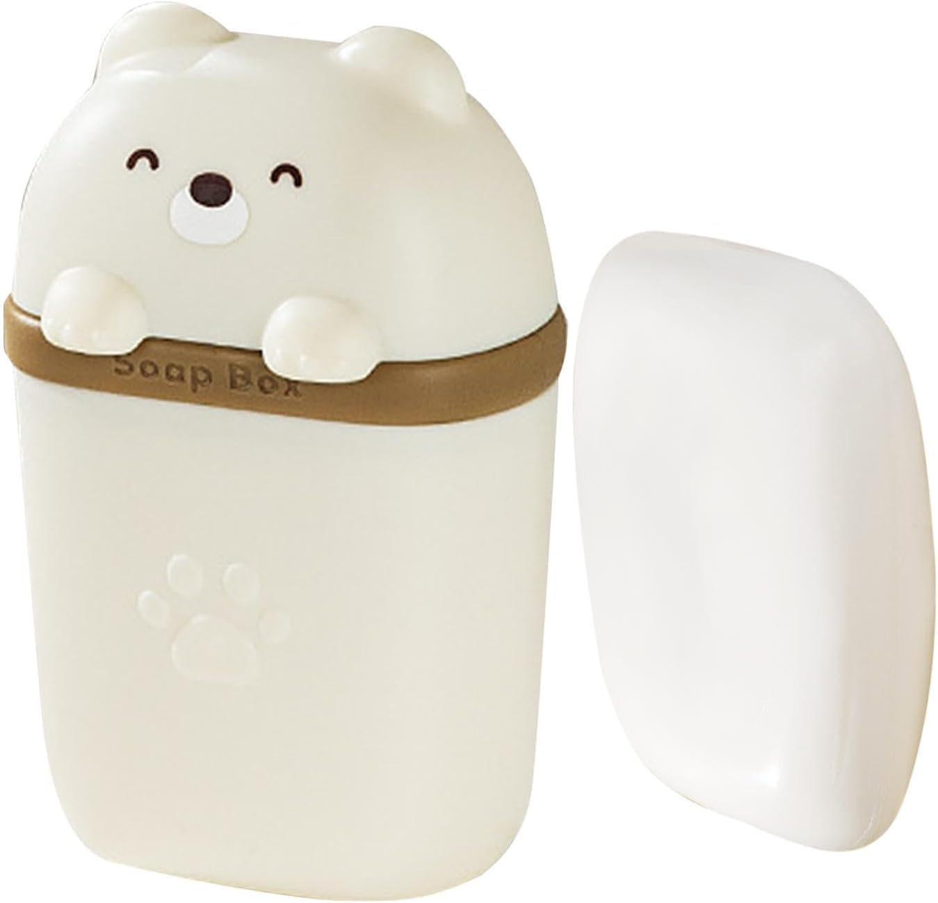 Travel Shampoo Bar Case - Travel Body Cleaning Bar Box | Cute Bear Shape Body Washing Bar Travel Case with Draining Hole for Long Trips