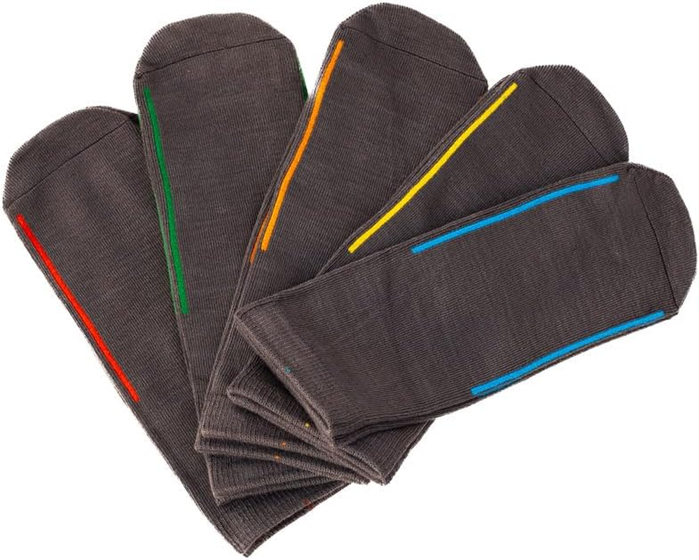 Easy-On Socks &ndash; Bamboo, Seamless Feel (Pack of 5) for Kids with Guiding Line