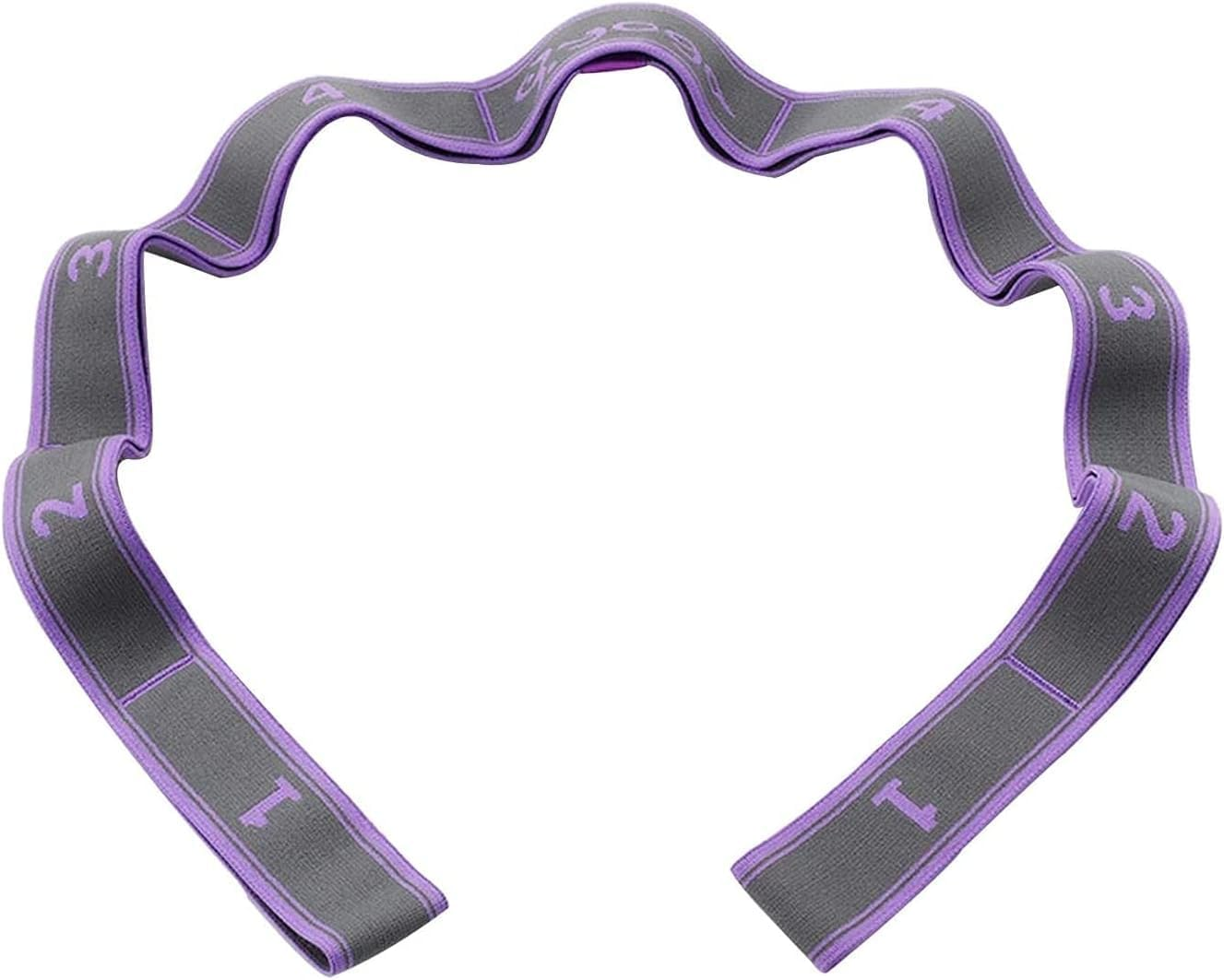 MEZOKUCEL Stretching Strap Yoga Strap 9 Loop Stretch Band for Physical-Therapy Exercise Pilates and Gymnastics Belt with Loop