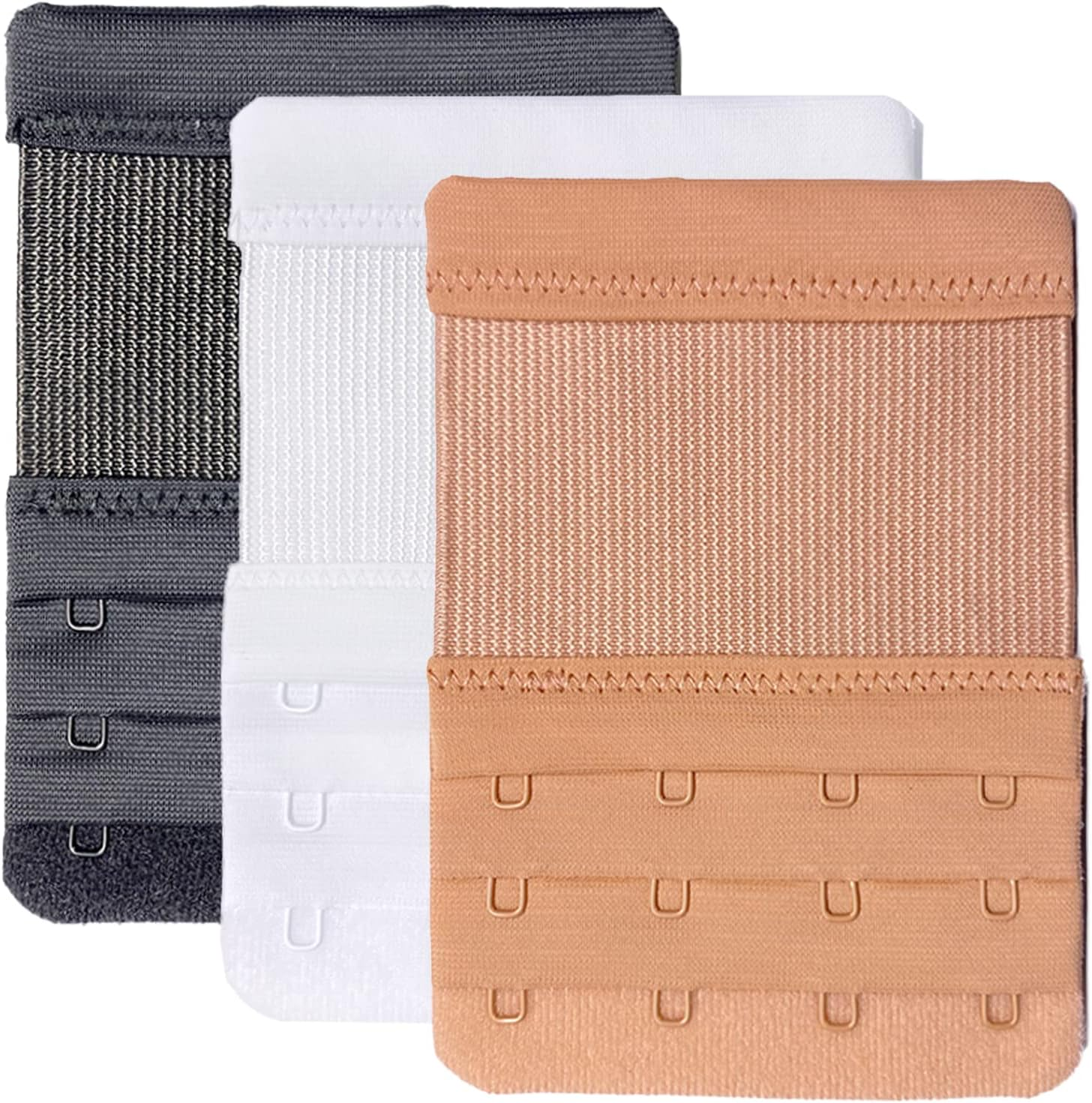 Black White Beige Bra Extender 2 3 4 5 Hook Bra Extenders for Women