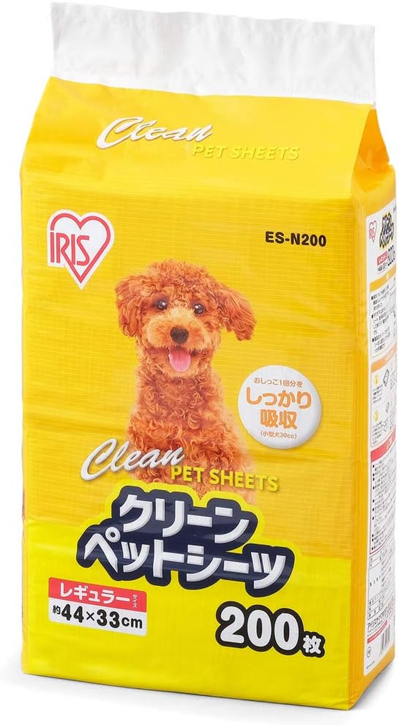Iris Ohyama Pet Sheets, Ultra-Thin, Disposable 1 Time, Antibacterial, Deodorizing, Small Dogs, Regular, 200 Sheets image number 1