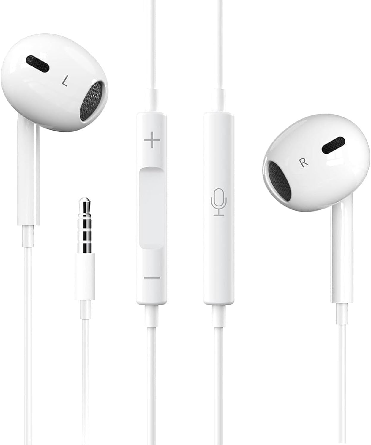 Lichely Wired Earbuds with Microphone 3.5Mm Earphones for Iphone/Ipad/Android/Pc, Noise Isolating In-Ear Headphones with Ultra Clear Calls, Compatible with Sam-Sung/Laptop/Tablet image number 6