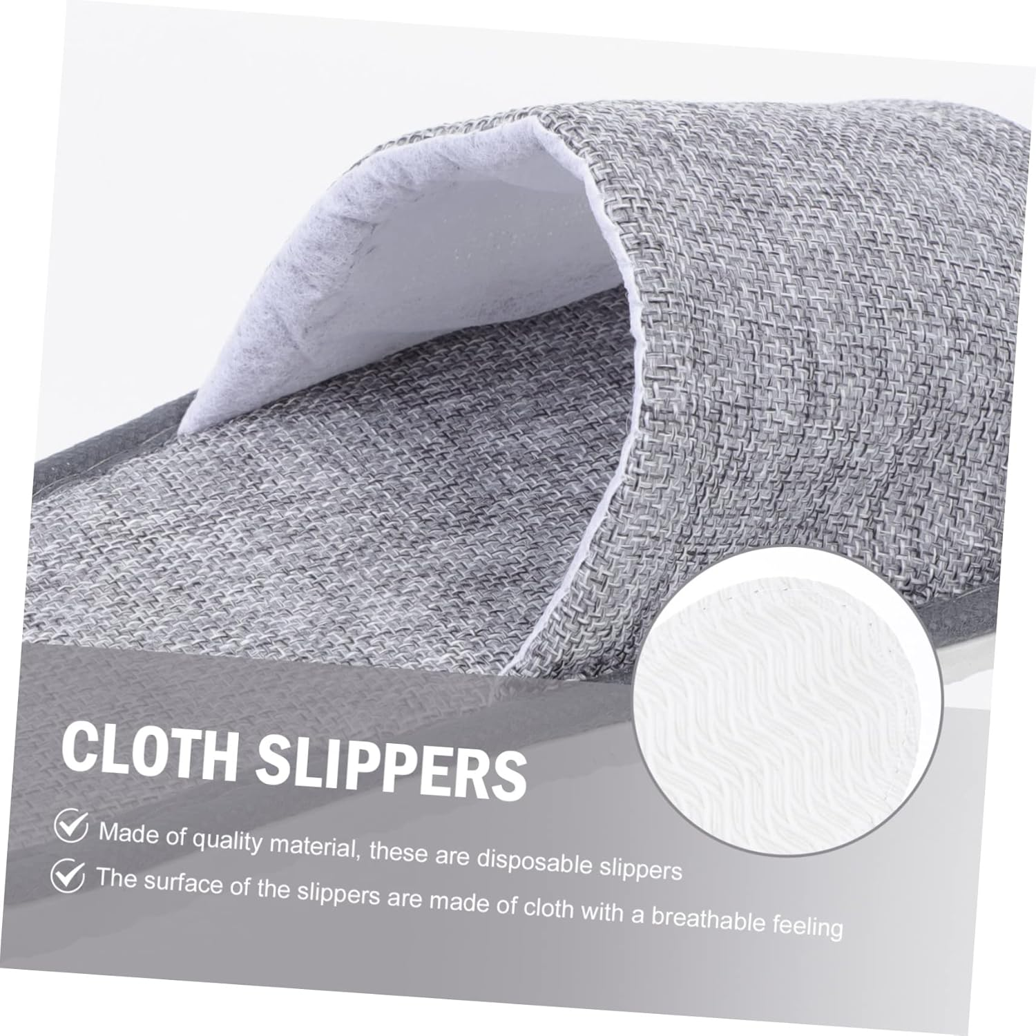 BIUDECO 6 Pairs Open Toe Travel Slippers with Skid Sole Disposable Lightweight Footwear for Hotel Spa and Bathroom Use Comfortable Non Slip House Shoes