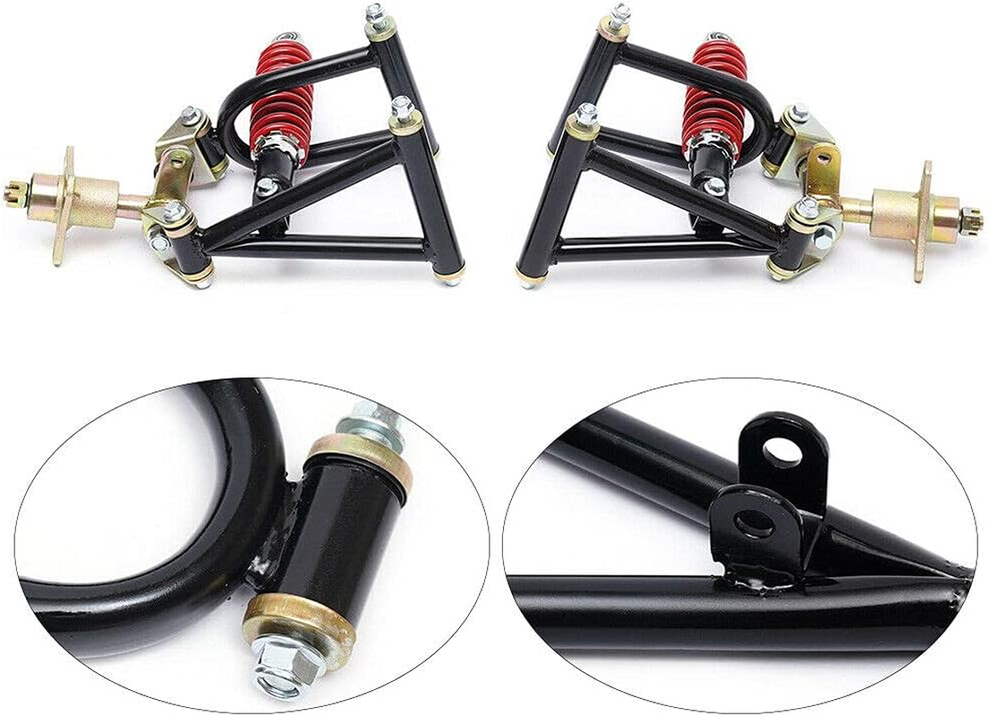 Front Suspension Swingarm Assembly, Diy Parts for Buggy Electric Atv Go Kart Bike (Us Stock) image number 1