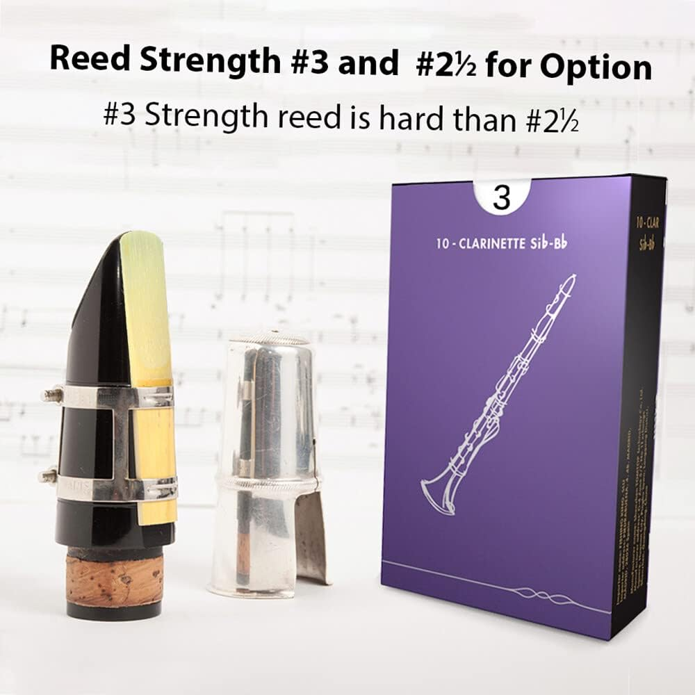 Xinyee Woodwinds Bb Clarinet Traditional Reeds Strength 3.0, 10Pcs/ Box image number 1