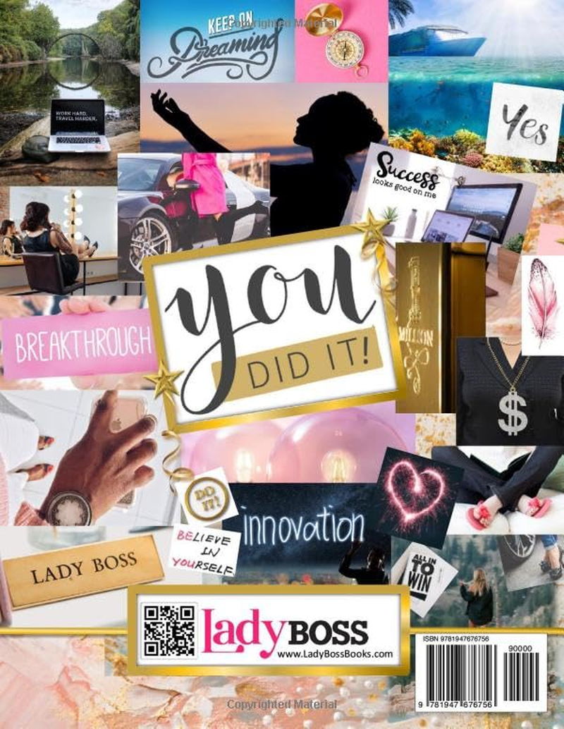 Lady Boss Vision Board Clip Art Book for High Achievers Pictures Words & Affirmations: for Women, Quotes, Phrases, Categories, Visualize & Inspire Your Goals image number 1