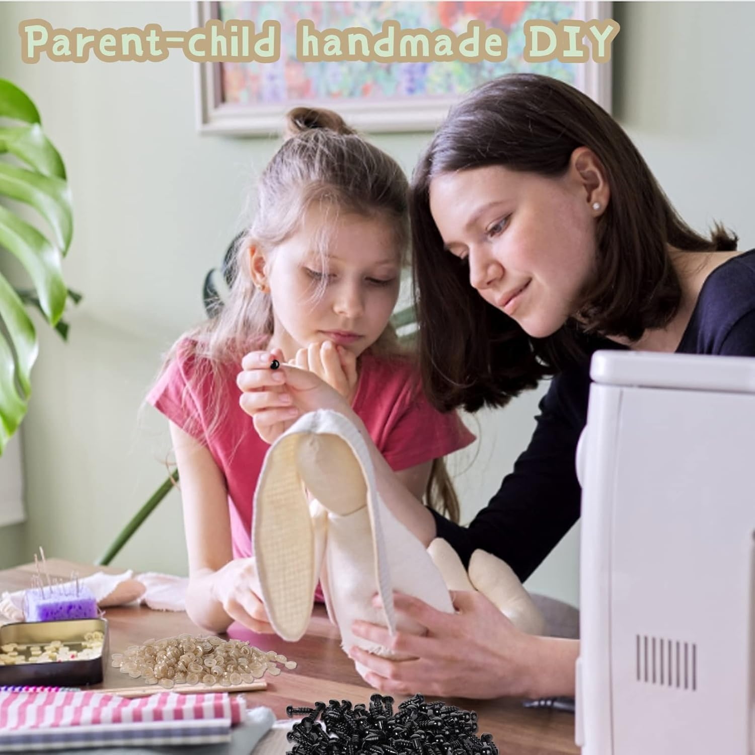 100 Safety Eyes with 100 Safety Washers, Plastic Crochet Eyes for Stuffed Animal Crochet Projects Teddy Bear Puppet DIY Crafts image number 3