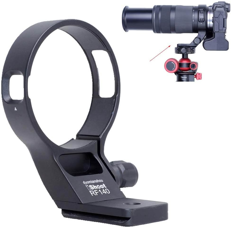 Ishoot Metal Lens Collar Tripod Mount Ring Compatible with Canon RF 100-400Mm F/5.6-8 Is USM, Lens Support Holder Bracket Bottom Is Arca-Swiss Fit Quick Release Plate Dovetail Groove image number 1