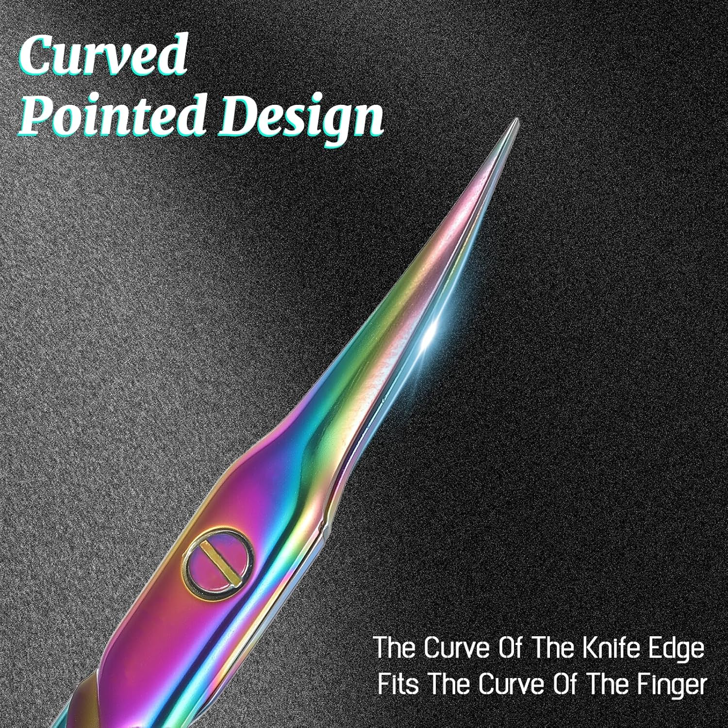 Curved Cuticle Scissors, Professional Cuticle Scissors, Extra Fine Cuticle Scissors, Cuticle Cutter for Cuticles, Eyebrows and Eyelashes image number 3