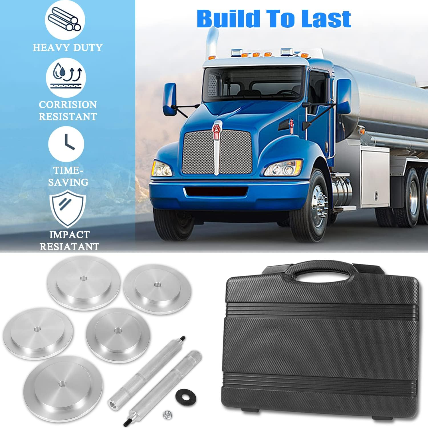 Yoursme 61850 Truck Hub Seal Installer Kit Compatible with Size Seals for Class 7 and Class 8 Trucks Trailers and Some Medium Duty Trucks 5PCS image number 6