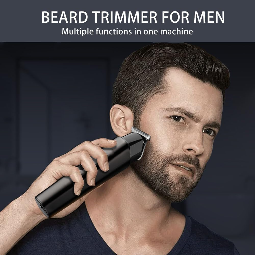 Beard Trimmer Hair Clipper for Men - 5 in 1 Men&rsquo;S Grooming Kit with Electric Shaver, Nose Hair Trimmer with LED Display, Waterproof Rechargeable Beard Shaver for Painless Facial & Body Hair Removal image number 5