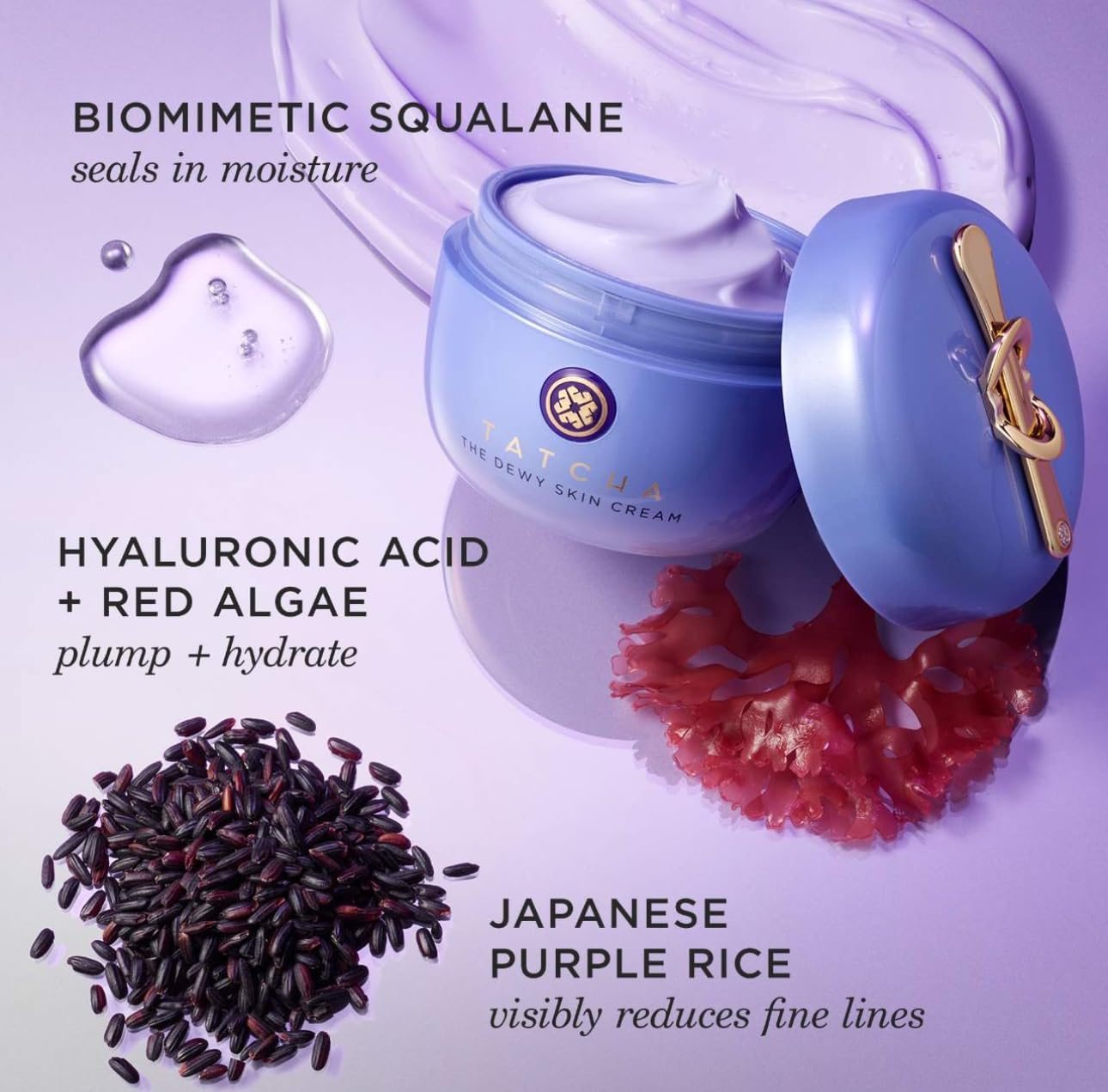 The Dewy Skin Cream by Tatcha for Women - 1.7 Oz Cream image number 2