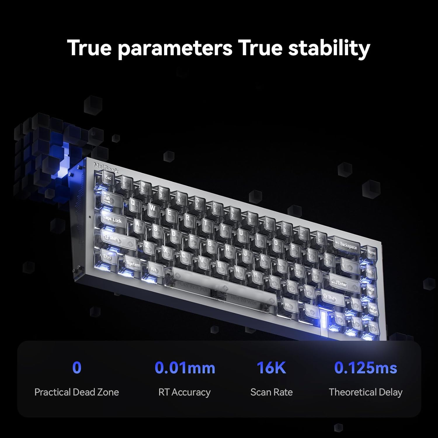 Melgeek REAL67 Wired Keyboard, Hall Effect Magnetic Switch Gaming Keyboard, 65% Compact Rapid Trigger (Calcium- Gray) - Potassium-Purple image number 7