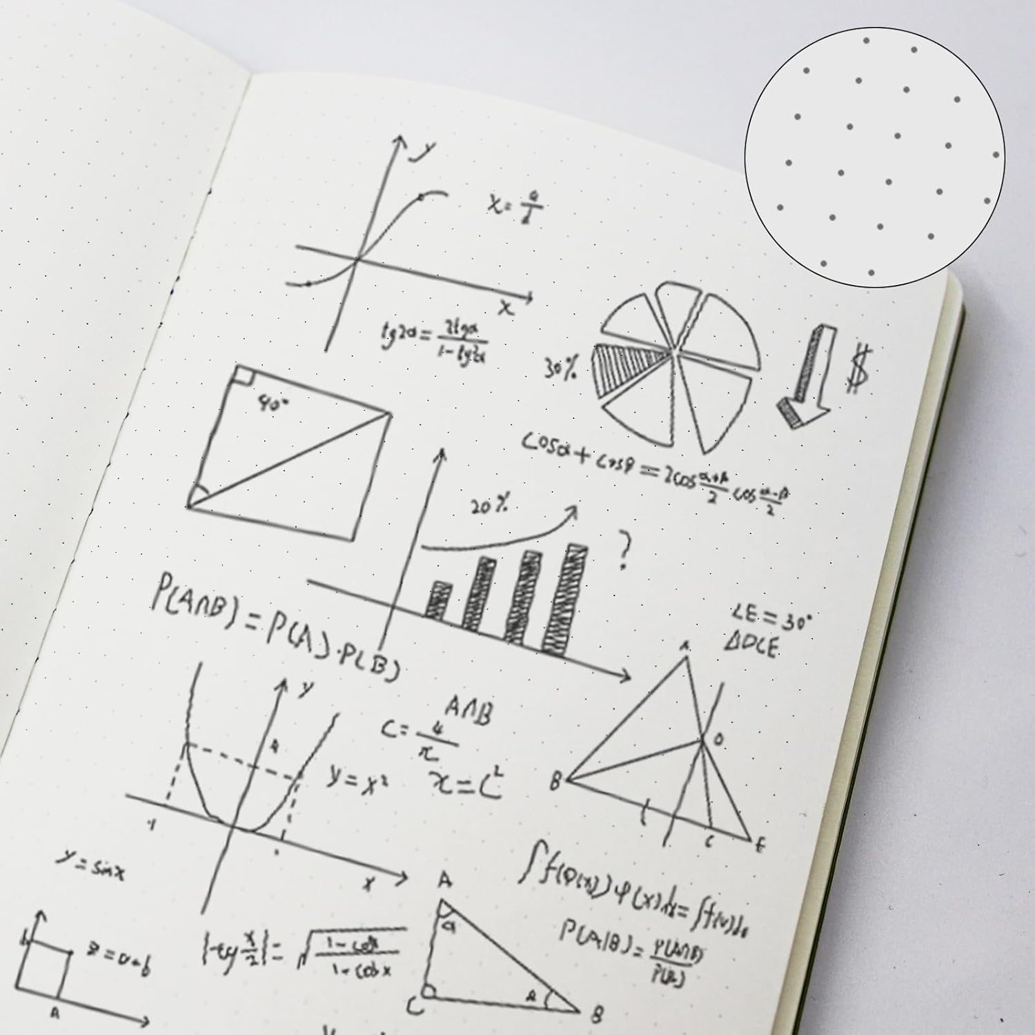 TUNJILOOL A5/A6/A7 Notebook 80 Gsm Thick Paper PU Leather Hardcover Notebook Zhou Yiwen Designer Collaboration