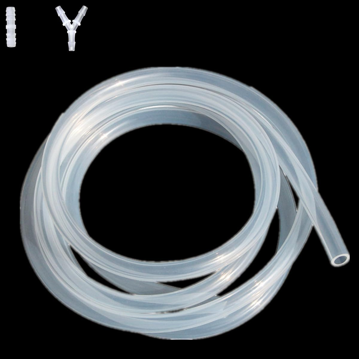 4M(13Ft) 6Mm ID X 10Mm OD Food Grade Silicone Tubing,High Temperature and Low Temperature Resistance, Flexible Transparent Hose,For Home Wine, Aquarium Air Tubes