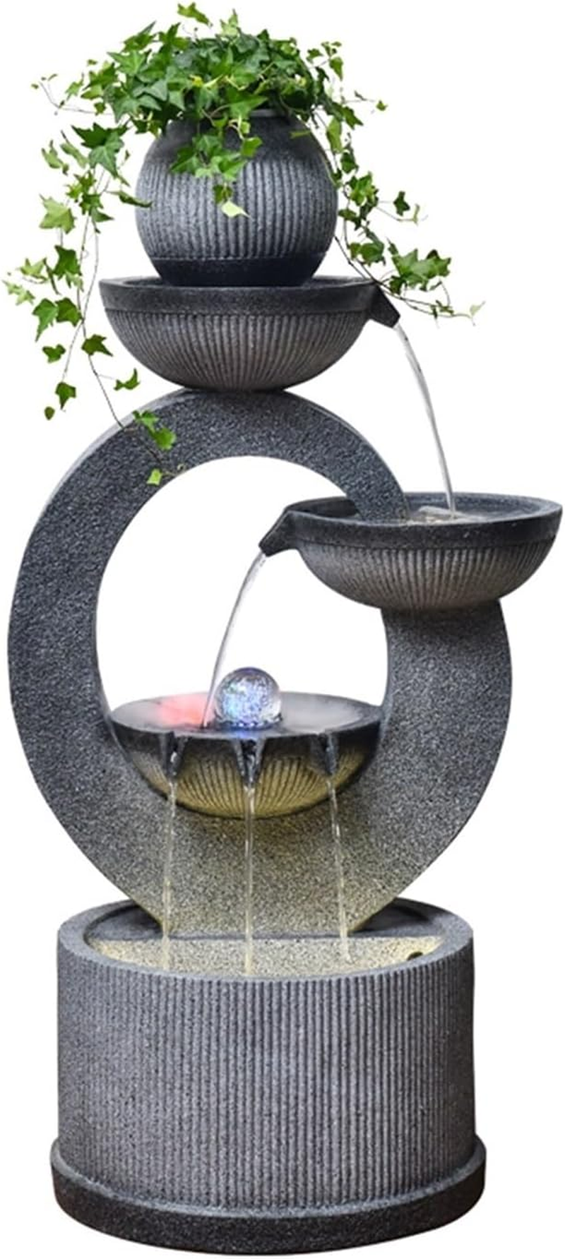 Outdoor Fountain Simple Modern Automatic Water Circulation System Floor Decoration, Living Room Courtyard Fountain Fish Pond Landscape image number 6