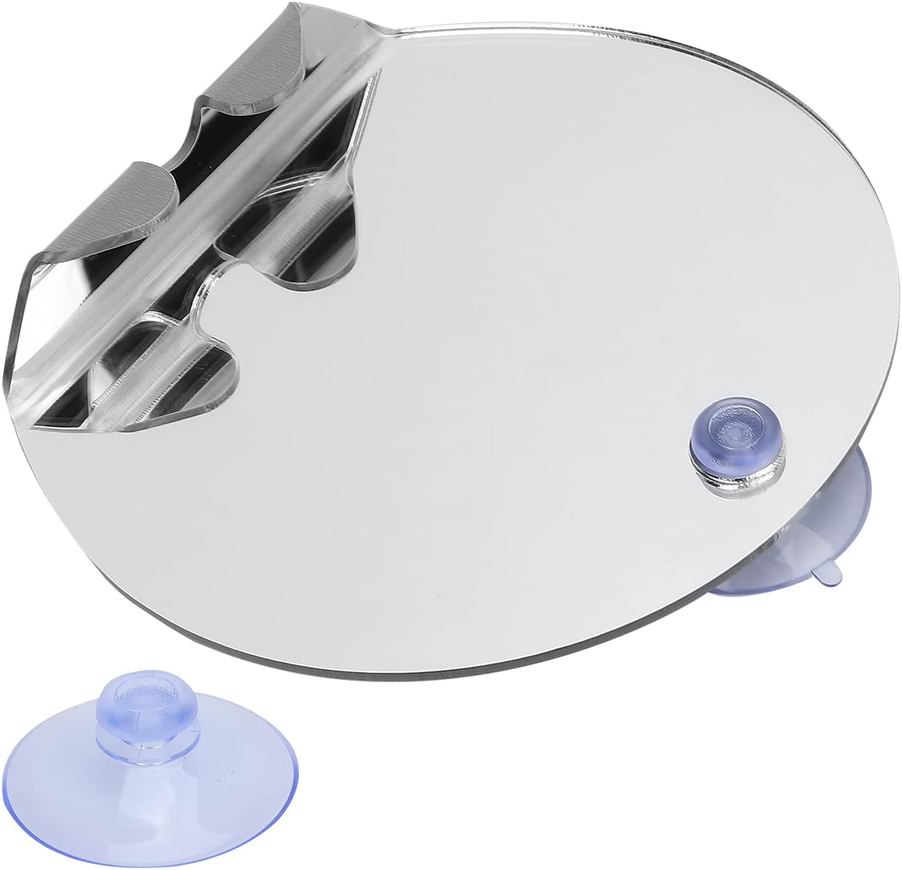 Fogless Shower Mirror round Shape with Anti-Fog Coating, Convenient Mirror for Shaving, Applying Makeup, Washing Face, Ideal Family, Husband, Boyfriend image number 3