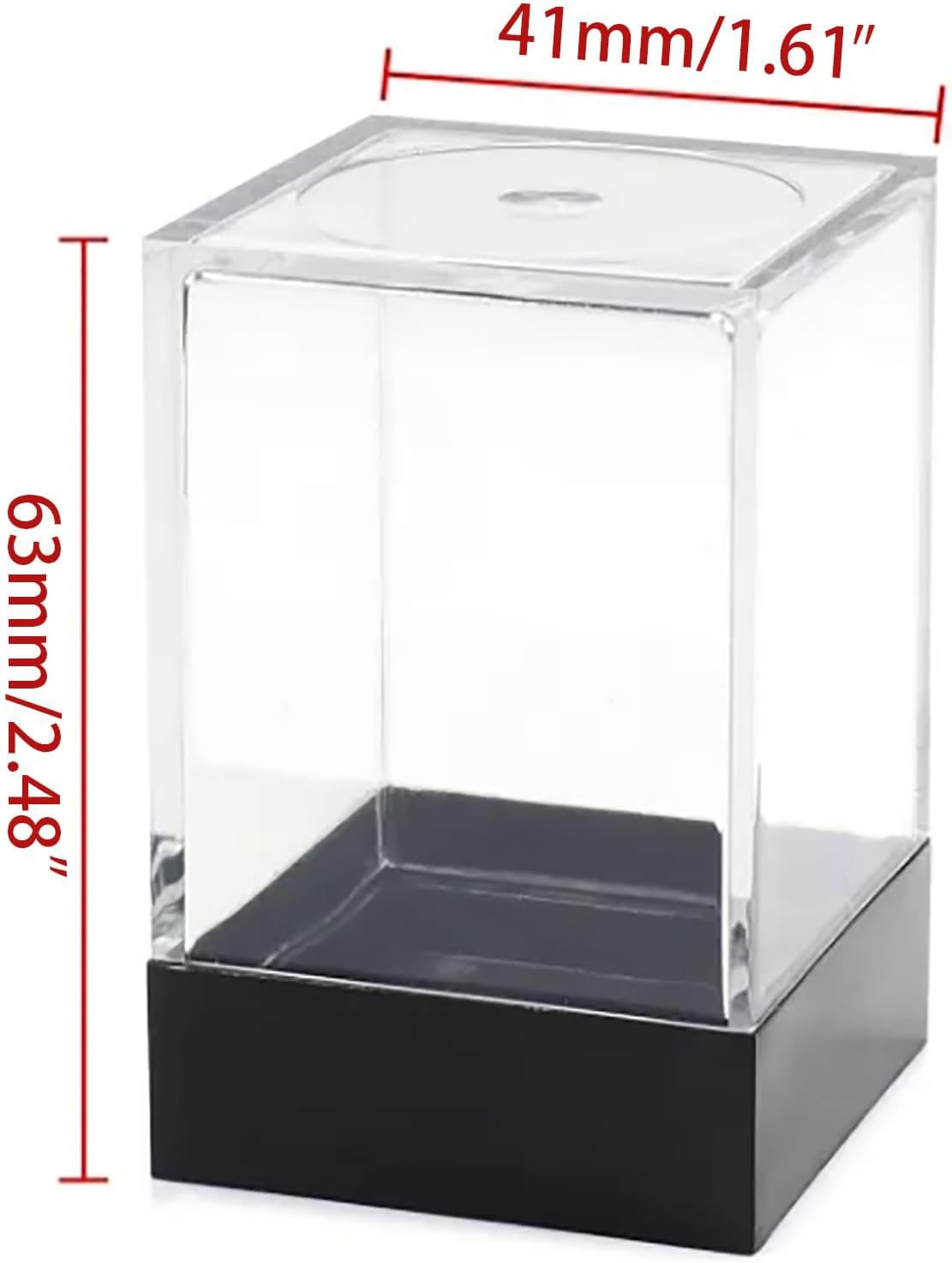 36 of Pack 12MM 6 Sided Dice Set,Translucent Colors Game Dice Set, 6 Sided Standard Colored Dices for Tenzi, Farkle, Yahtzee, Bunco or Teaching Math, with Portable Plastic Box（Dark Blue） image number 1