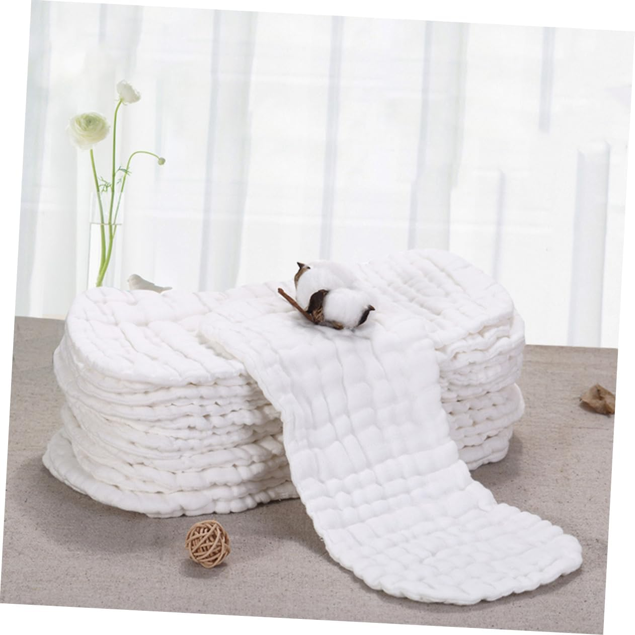 5Pcs Pure Cotton Newborn Nappies Reusable Diaper High Absorbency for Years Old