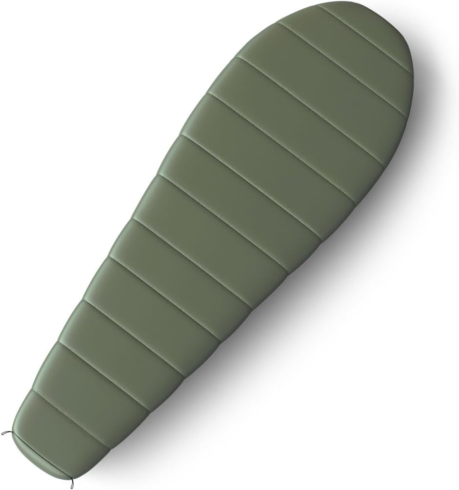 Husky Ruby Sleeping Bag 3 Seasons, Warm Mummy Sleeping Bag for Adults, Summer Sleeping Bag for Camping, Trekking and Outdoor (Dark Green, 220 X 85 Cm) image number 2